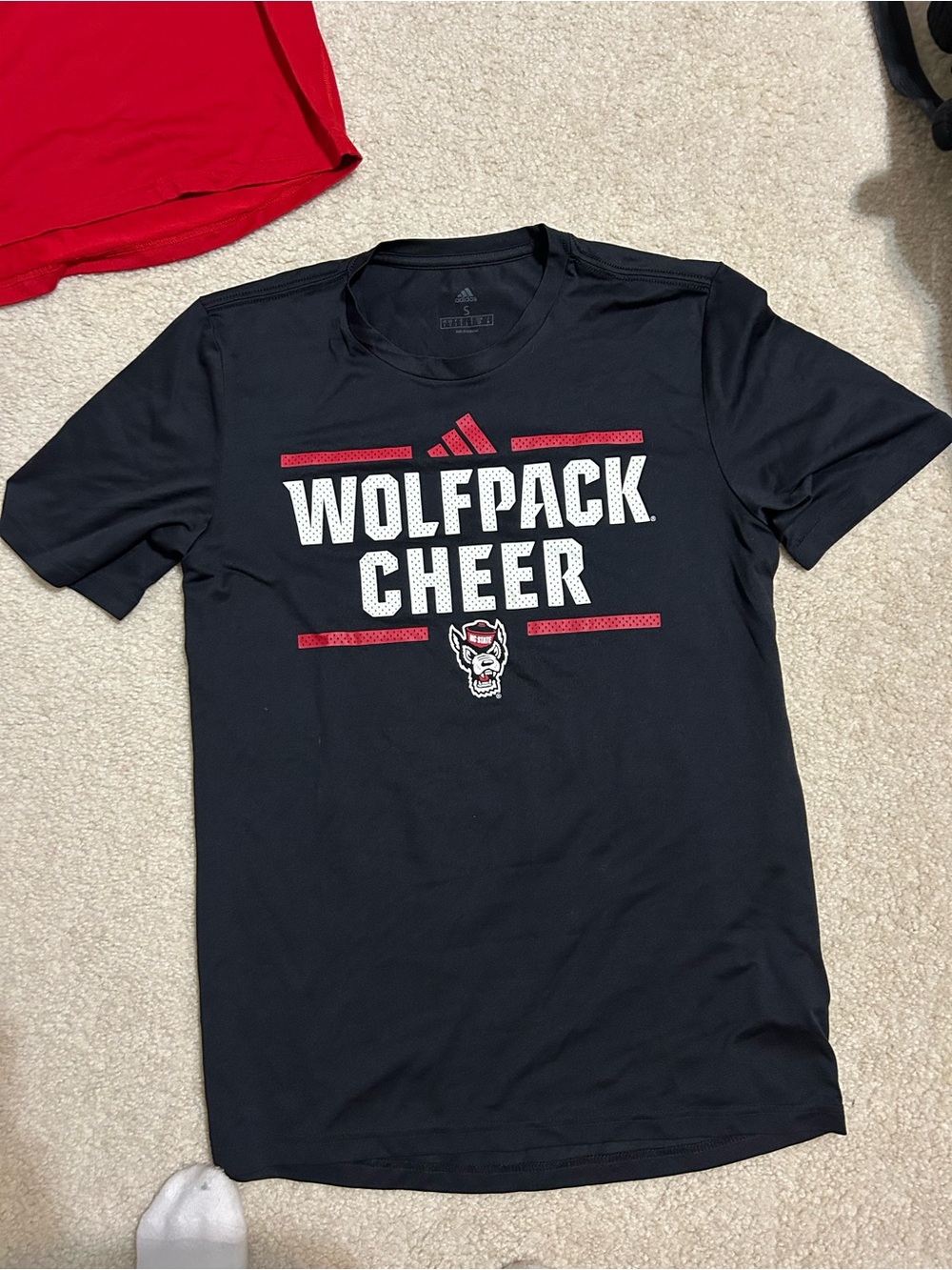 Adidas Black "Wolfpack Cheer" Graphic Tee